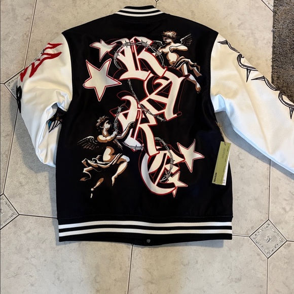 Reason Black and White Varsity Jacket - Picture 2 of 4